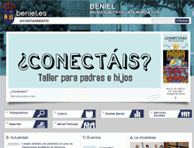 Tablet Screenshot of beniel.es