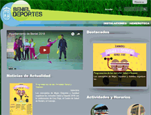 Tablet Screenshot of deportes.beniel.es